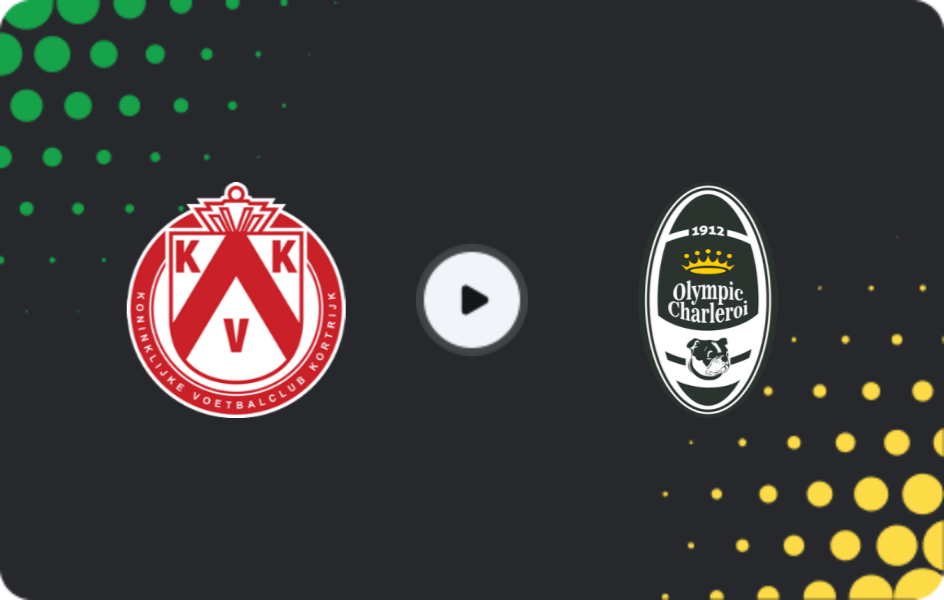 Where to watch Kortrijk — Olympic Charleroi, Challenger Pro League, 14.03.2026