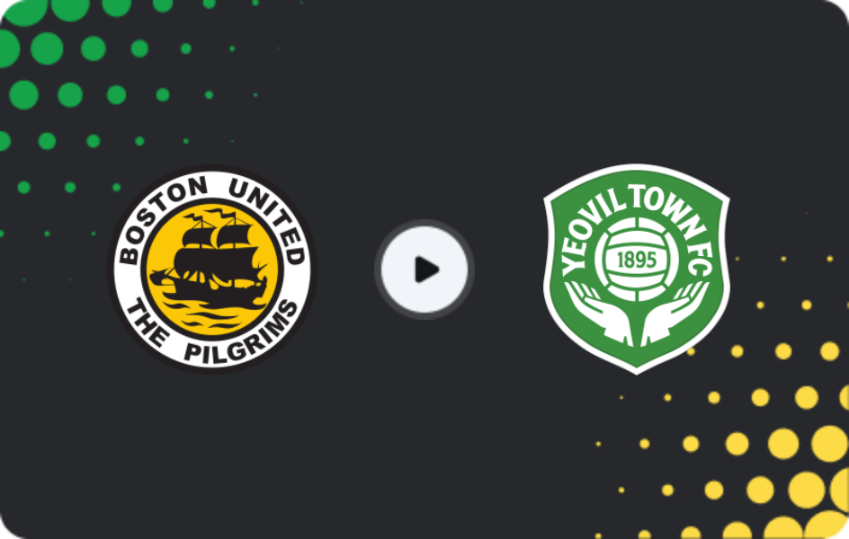 Where to watch Boston United — Yeovil Town, National League, 14.03.2026