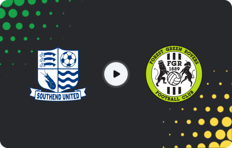 Where to watch Southend United — Forest Green, National League, 14.03.2026