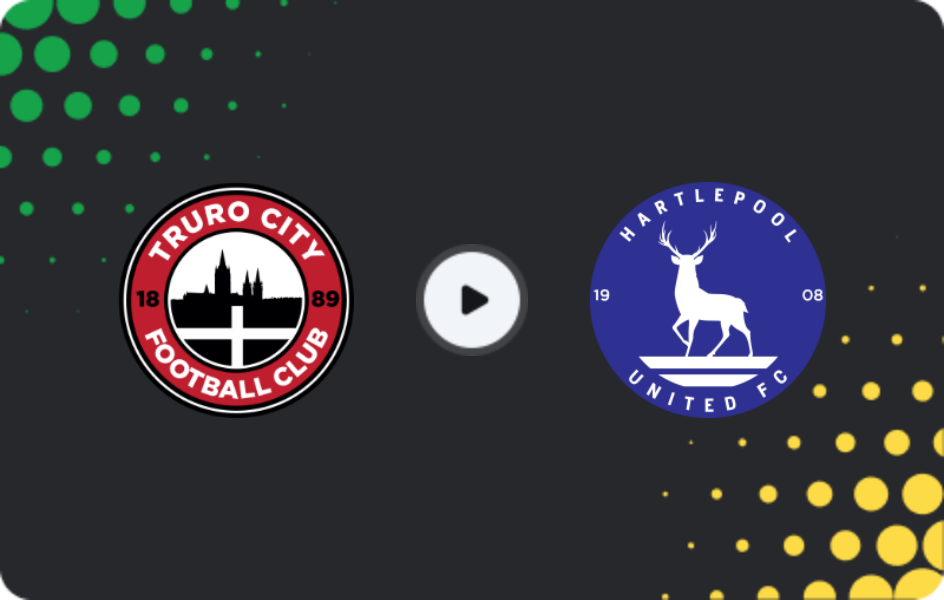 Where to watch Truro City — Hartlepool United, National League, 14.03.2026