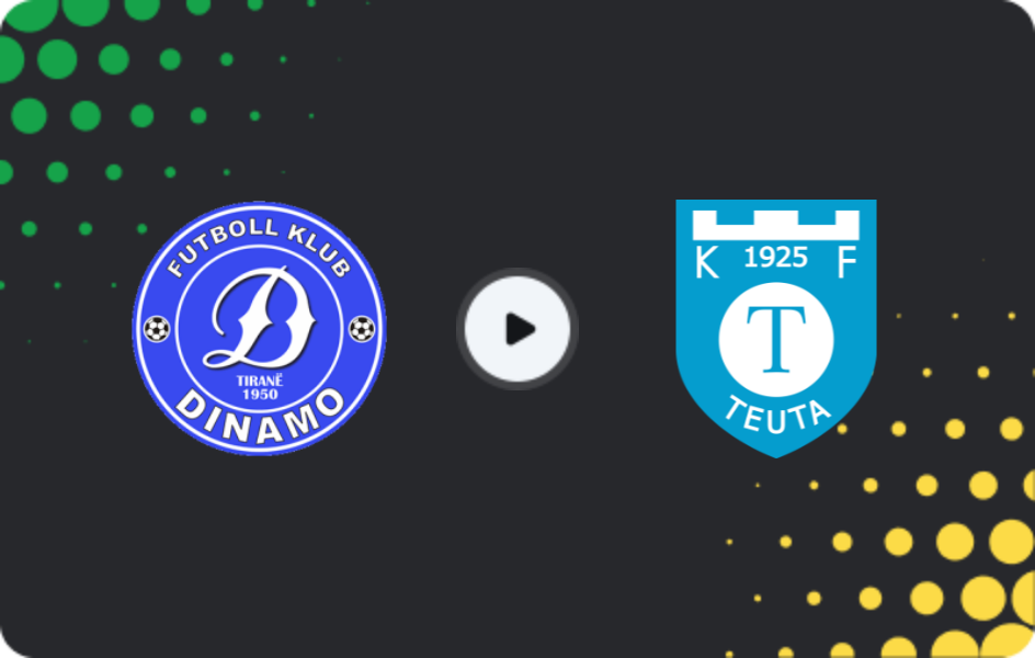 Where to watch Dinamo Tirana — Teuta Durrës, Superliga, 14.03.2026