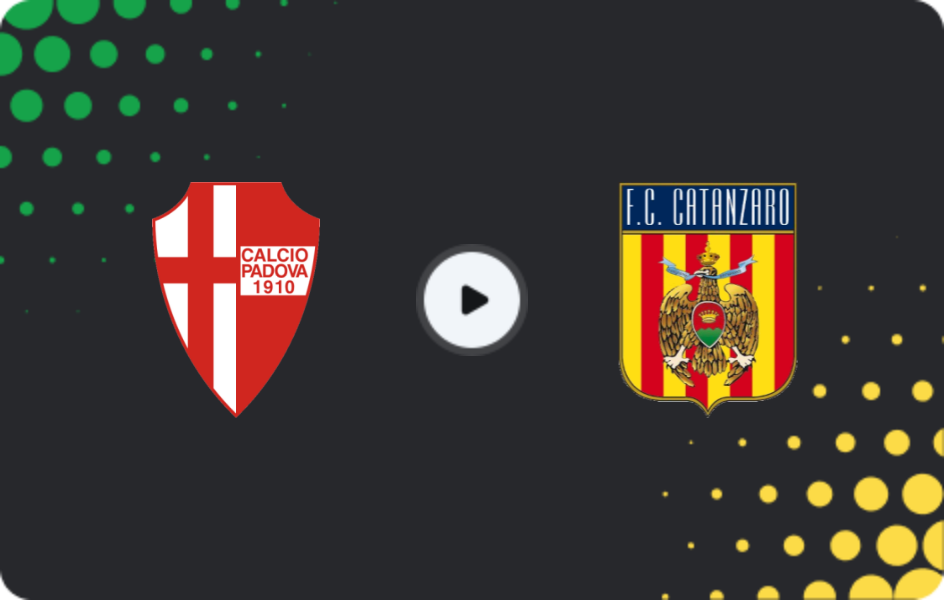 Where to watch Padova — Catanzaro, Serie B, 14.03.2026