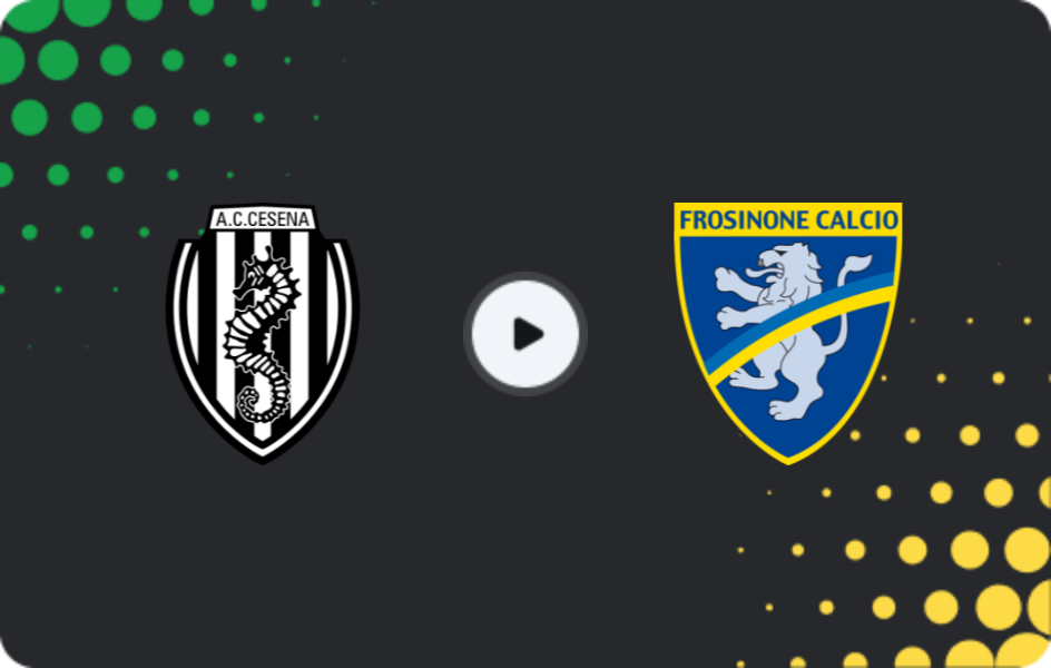 Where to watch Cesena — Frosinone, Serie B, 14.03.2026