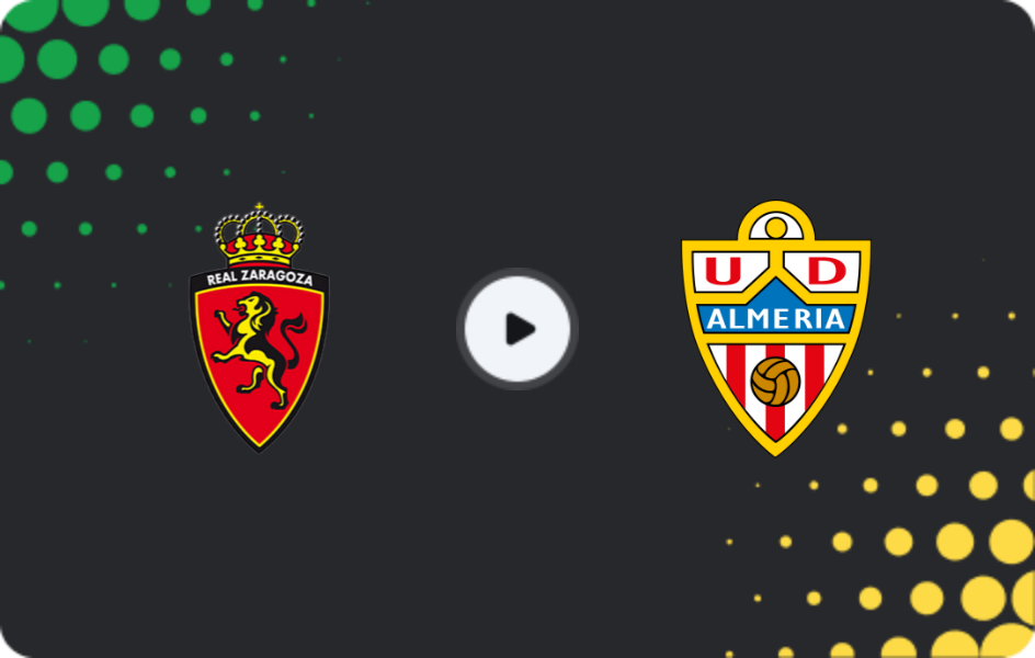 Where to watch Real Zaragoza — Almeria, Segunda, 15.03.2026