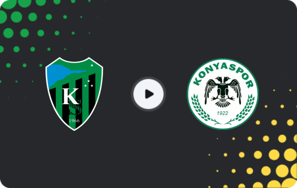 Where to watch Kocaelispor — Konyaspor, Süper Lig, 15.03.2026