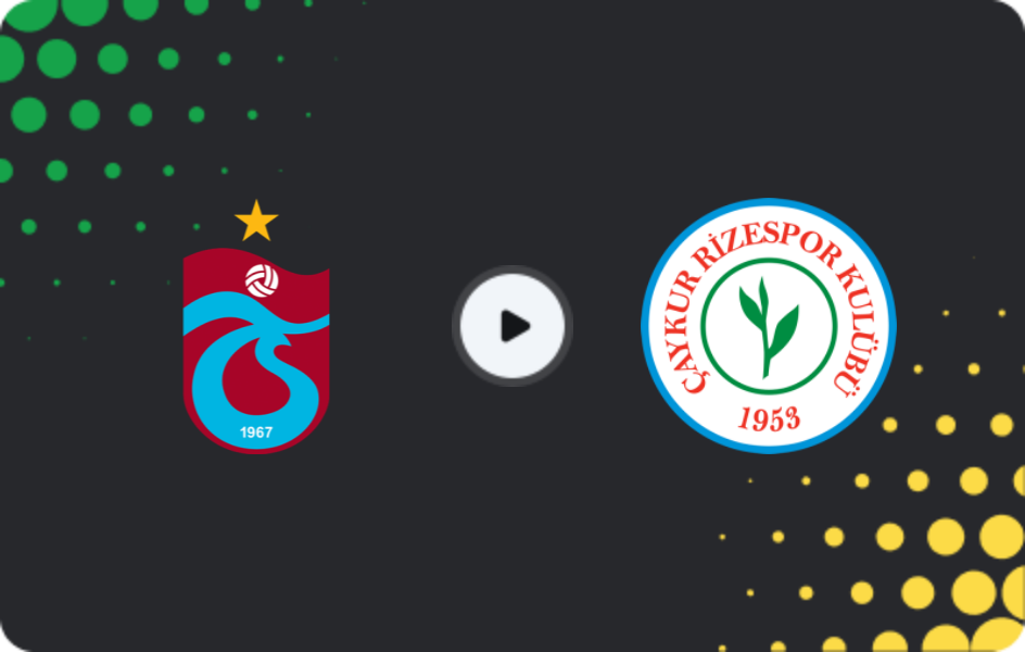 Where to watch Trabzonspor — Rizespor, Süper Lig, 15.03.2026