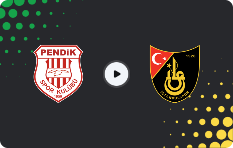 Where to watch Pendikspor — İstanbulspor, TFF First League, 15.03.2026