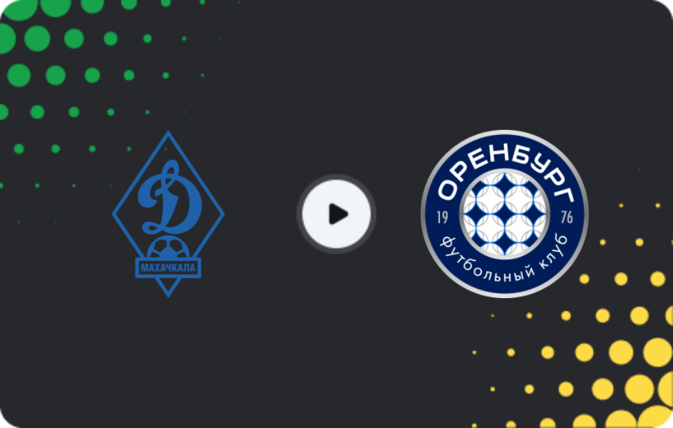 Where to watch Dynamo Makhachkala — FC Orenburg, Premier League, 14.03.2026
