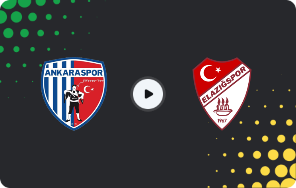 Where to watch Ankaraspor — Elazığspor, 2. Lig, 15.03.2026