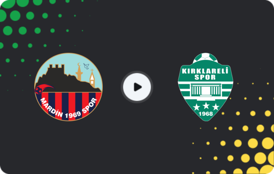 Where to watch Mardin 1969 — Kırklarelispor, 2. Lig, 15.03.2026