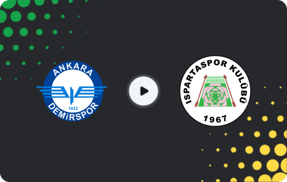 Where to watch Ankara Demirspor — Isparta 32, 2. Lig, 15.03.2026