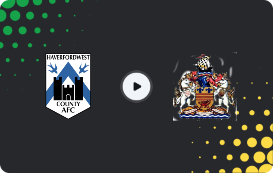 Where to watch Haverfordwest County — Barry Town, League Cup, 04.11.2025