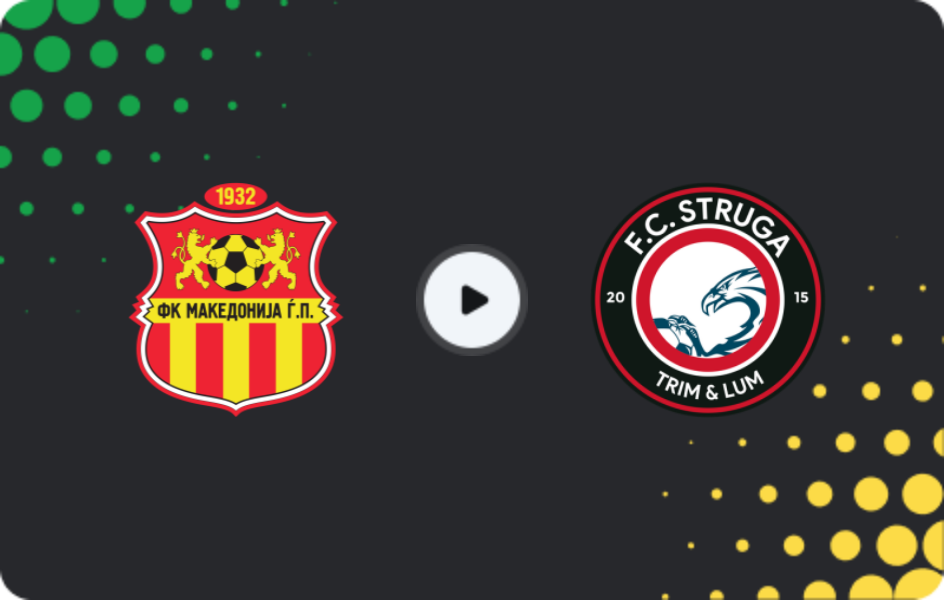 Where to watch Makedonija GjP — Struga, Cup, 24.09.2025