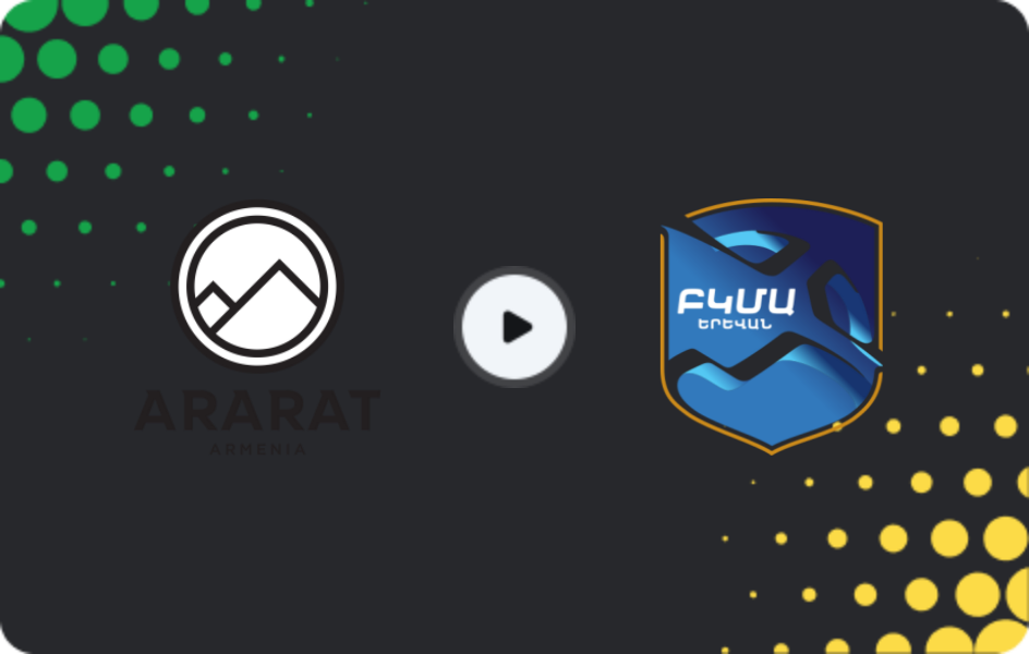 Where to watch Ararat-Armenia — BKMA, Premier League, 25.10.2025