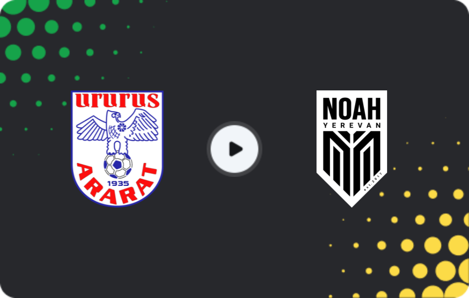 Where to watch Ararat Yerevan — FC Noah, Premier League, 27.10.2025