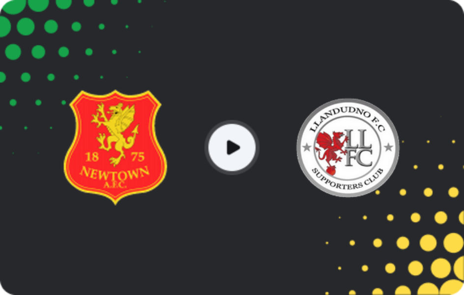 Where to watch Newtown AFC — Llandudno, League Cup, 04.11.2025