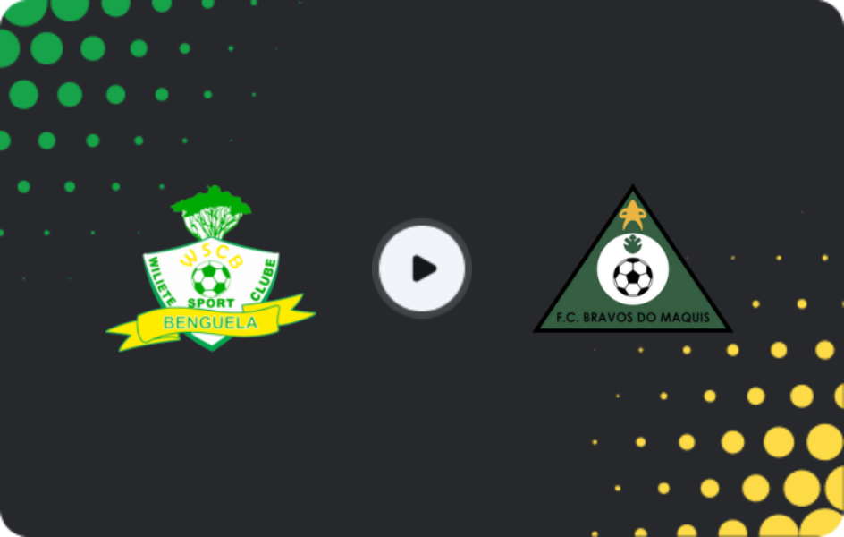 Where to watch Wiliete — Onze Bravos, Girabola, 14.03.2026