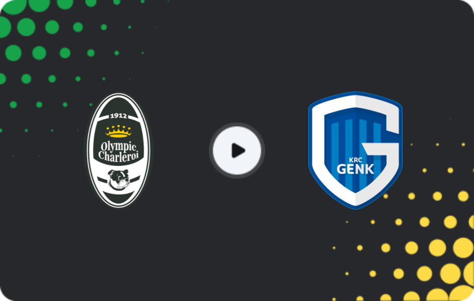 Where to watch Olympic Charleroi — KRC Genk II, Challenger Pro League, 20.03.2026