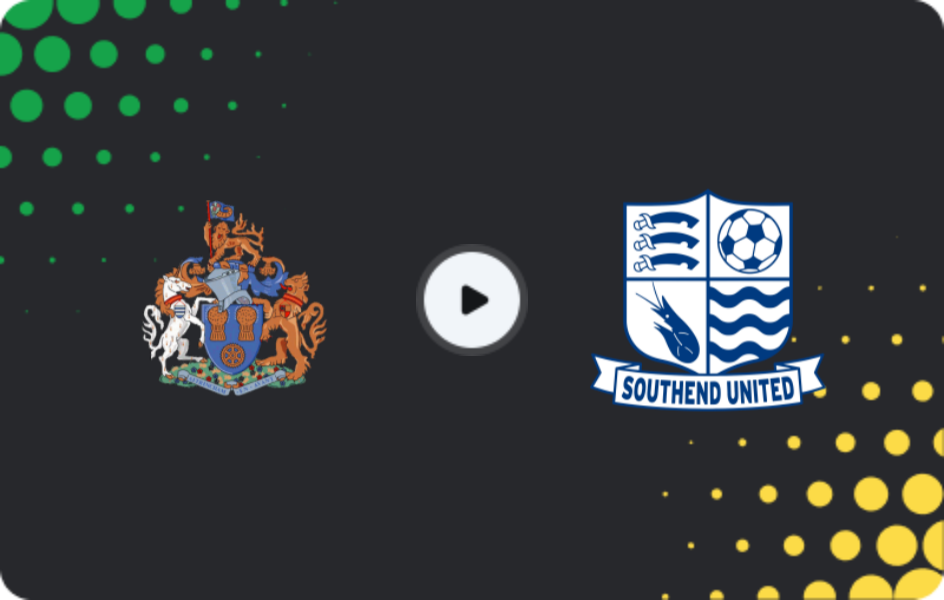 Where to watch Altrincham — Southend United, National League, 21.03.2026