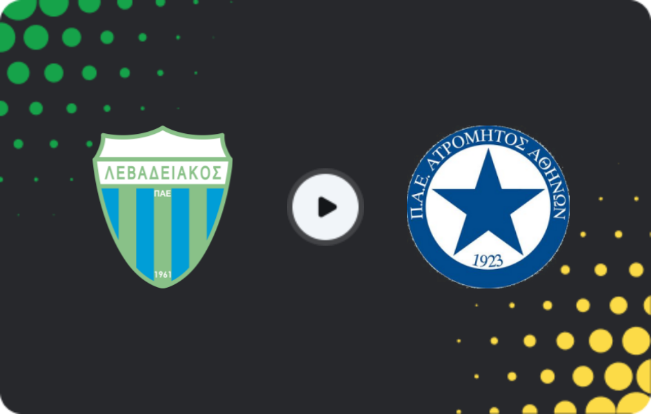 Where to watch Levadiakos — Atromitos, Super League, 22.03.2026