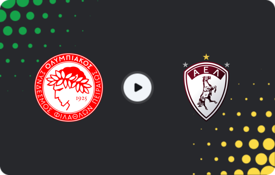 Where to watch Olympiakos — Larisa, Super League, 22.03.2026