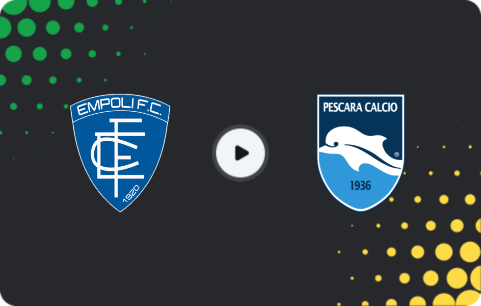 Where to watch Empoli — Pescara, Serie B, 22.03.2026