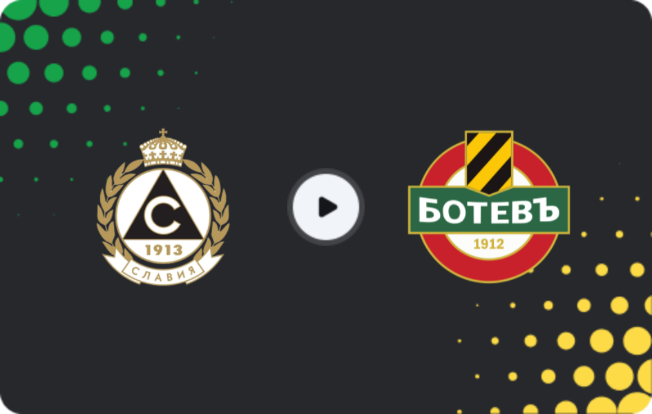 Where to watch Slavia Sofia — Botev Plovdiv, First League, 21.03.2026