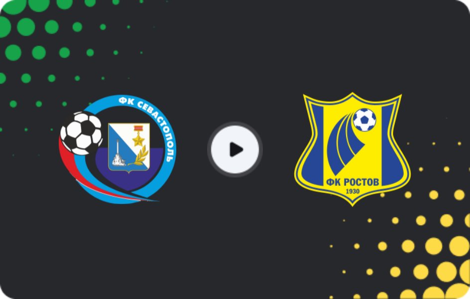 Where to watch Sevastopol — Rostov II, Second League B - Group 1, 25.10.2025