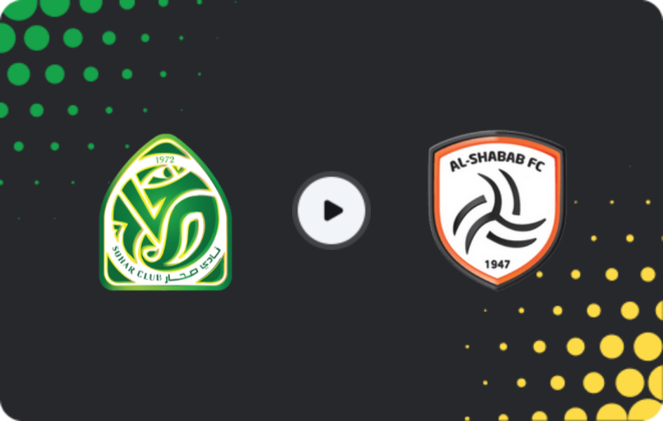 Where to watch Sohar — Al-Shabab, Professional League, 17.10.2025