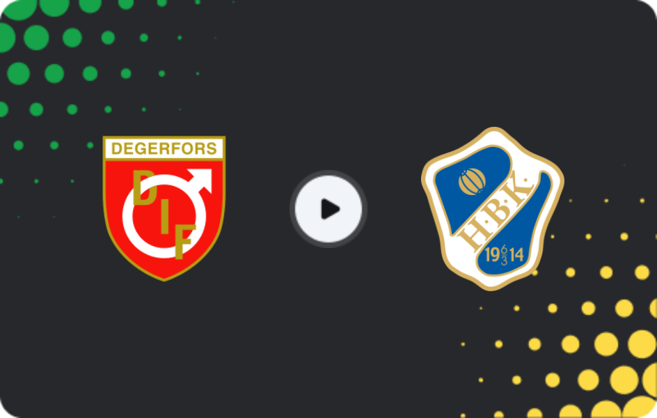 Where to watch Degerfors — Halmstad, Allsvenskan, 20.10.2025