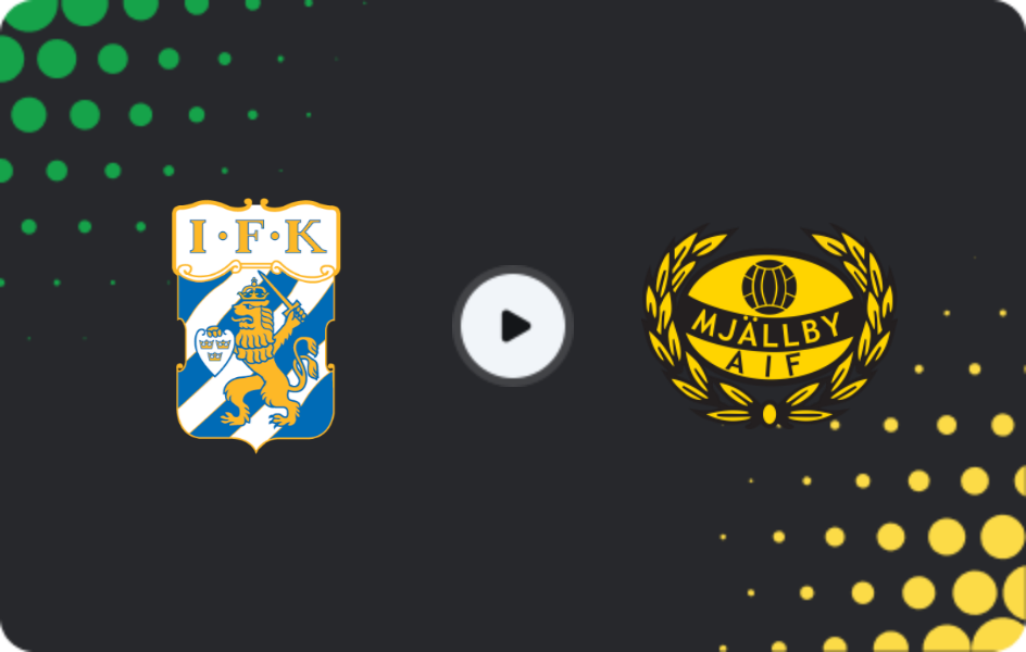Where to watch Göteborg — Mjallby, Allsvenskan, 20.10.2025
