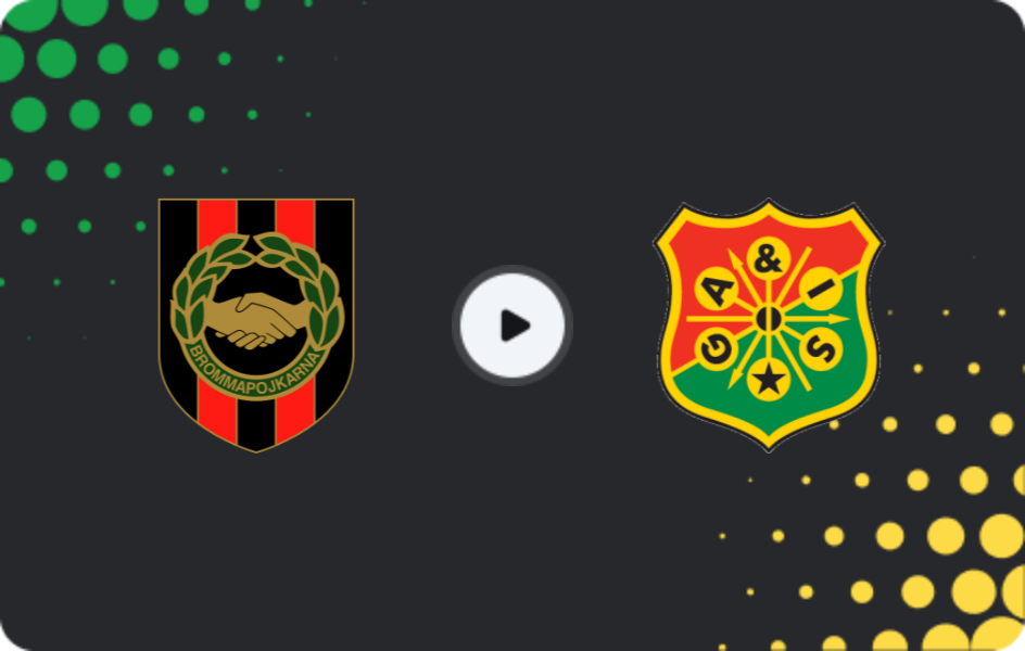 Where to watch Brommapojkarna — GAIS, Allsvenskan, 27.10.2025