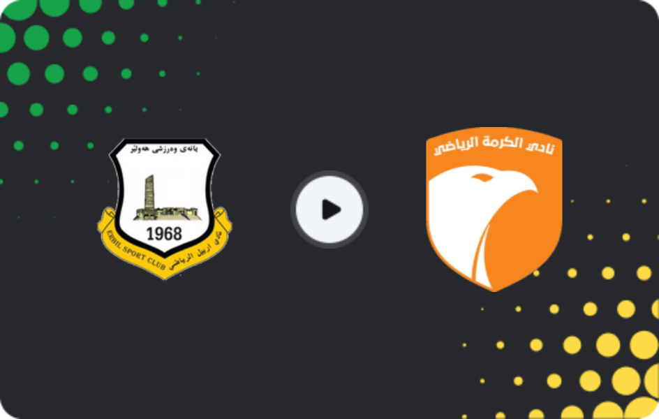 Where to watch Erbil — Al-Karma, Stars League, 03.10.2025