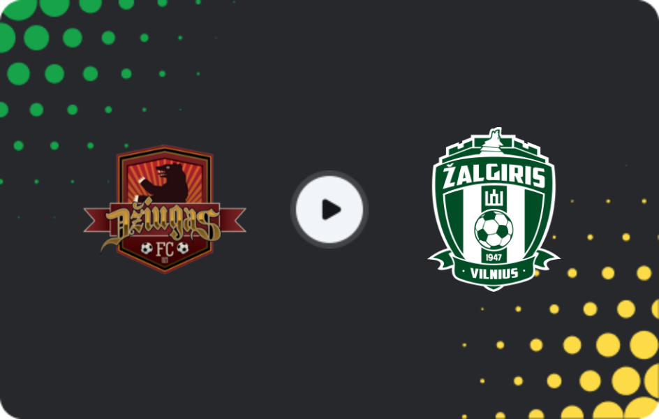 Where to watch Džiugas Telšiai — Zalgiris Vilnius, A Lyga, 05.10.2025