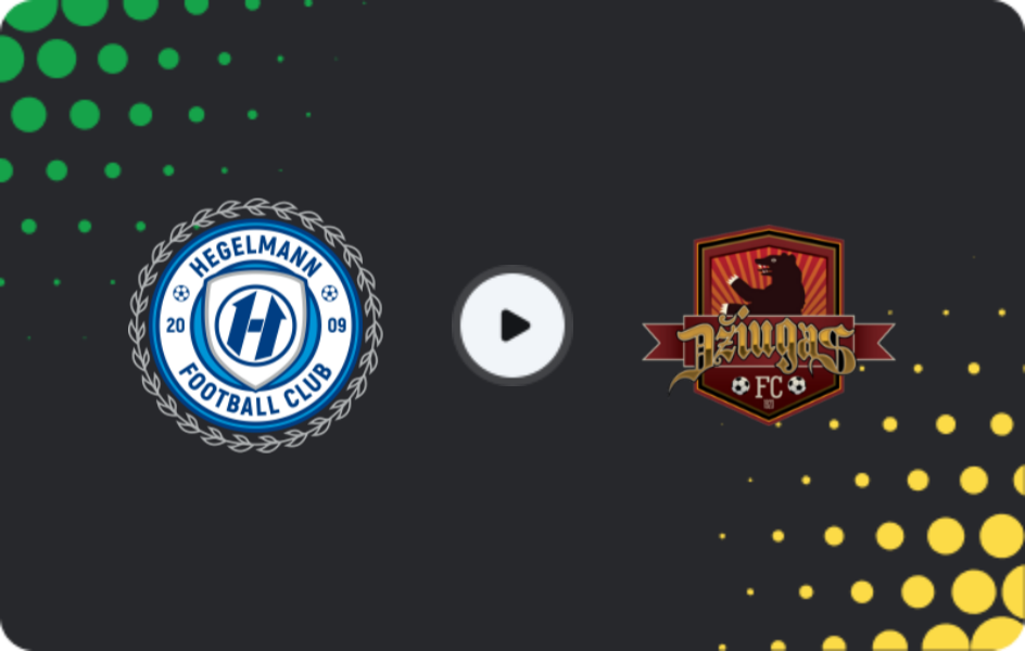 Where to watch Hegelmann Litauen — Džiugas Telšiai, A Lyga, 23.10.2025
