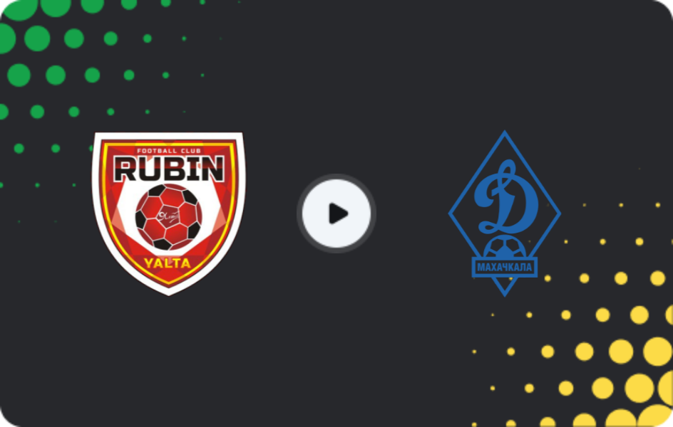 Where to watch Rubin Yalta — Dynamo Makhachkala II, Second League B - Group 1, 01.11.2025