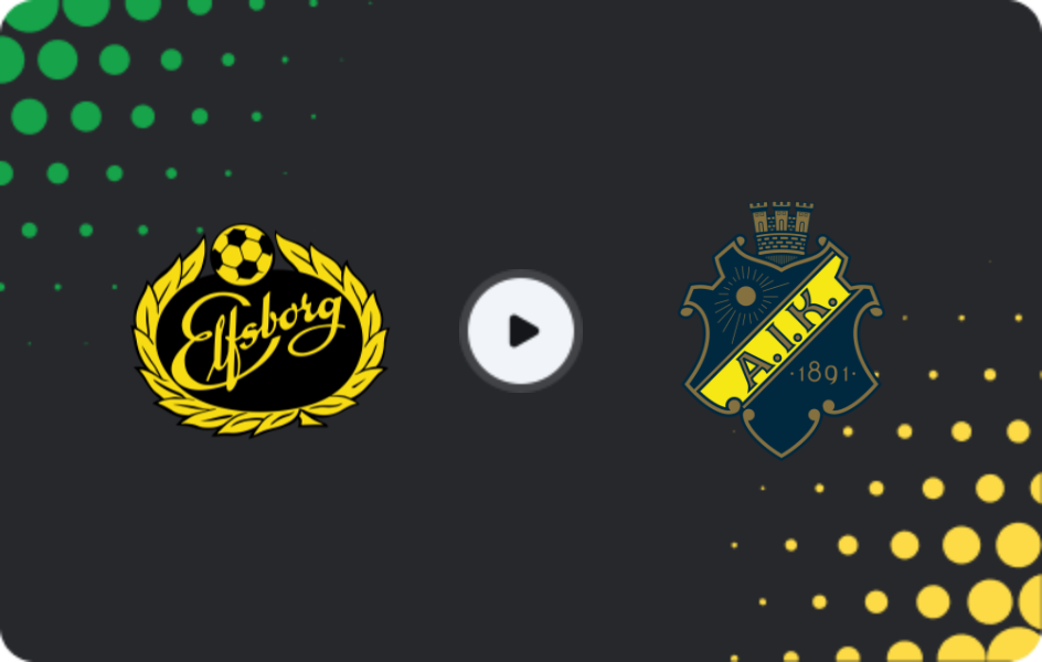 Where to watch Elfsborg — AIK, Allsvenskan, 02.11.2025