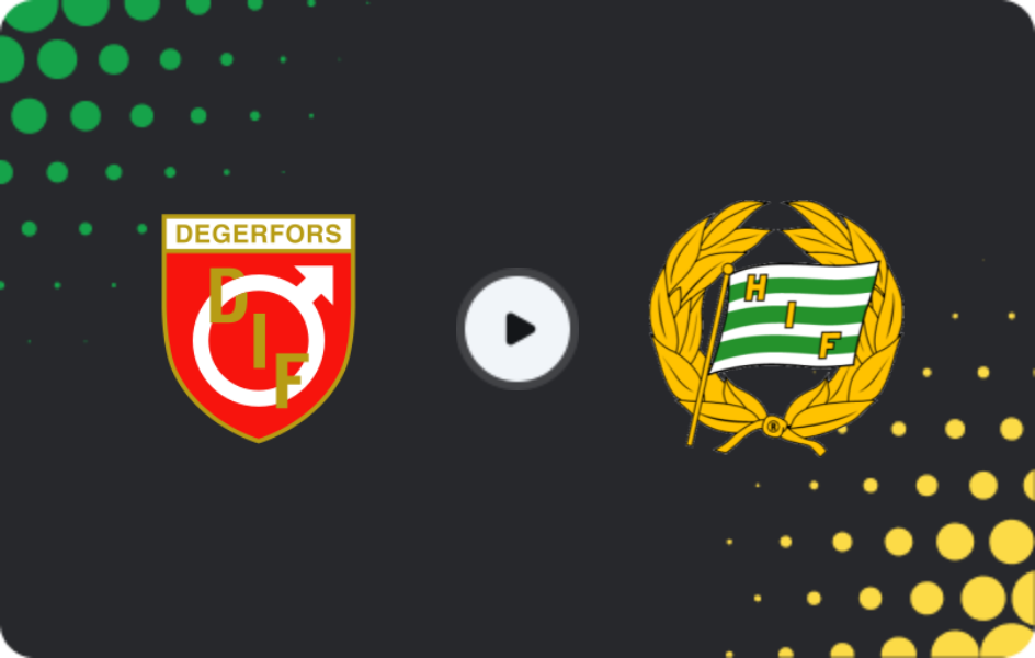 Where to watch Degerfors — Hammarby, Allsvenskan, 03.11.2025