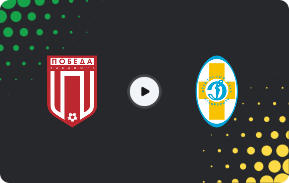 Where to watch Pobeda Khasavyurt — Dinamo Stavropol, Second League B - Group 1, 09.11.2025