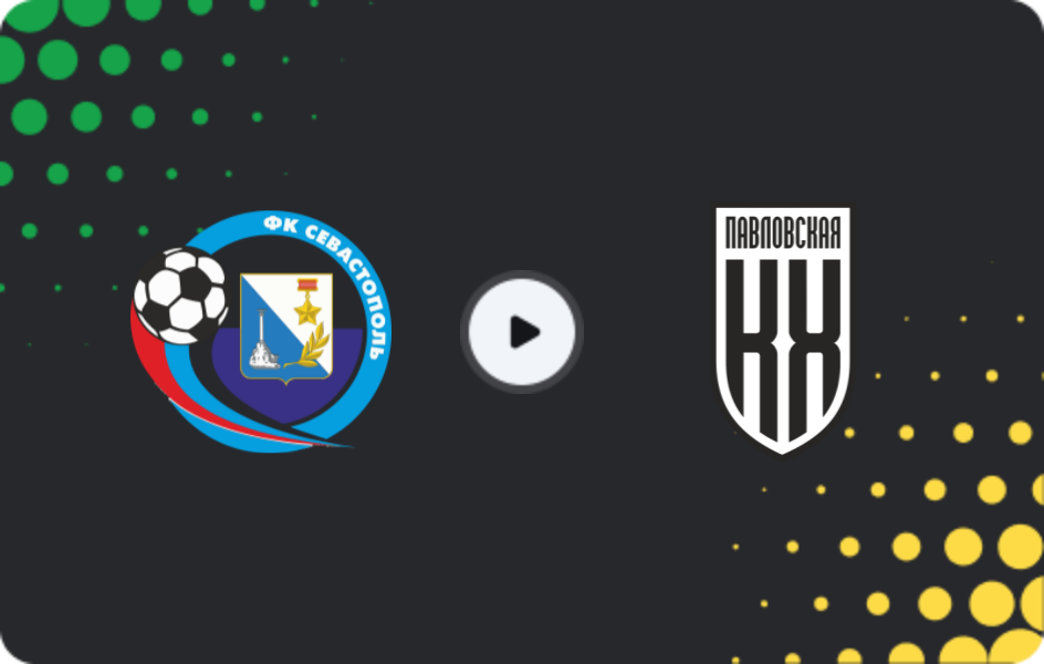 Where to watch Sevastopol — Kuban Kholding, Second League B - Group 1, 08.11.2025