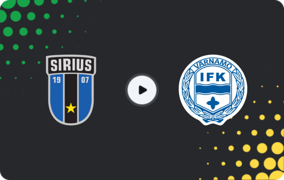 Where to watch Sirius — Varnamo, Allsvenskan, 09.11.2025
