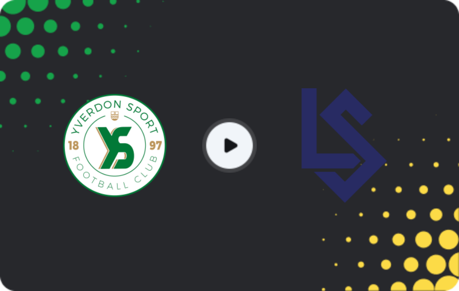 Where to watch Yverdon Sport — Lausanne, Schweizer Cup, 02.12.2025