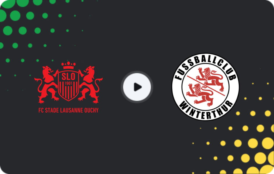 Where to watch Stade Lausanne-Ouchy — Winterthur, Schweizer Cup, 02.12.2025