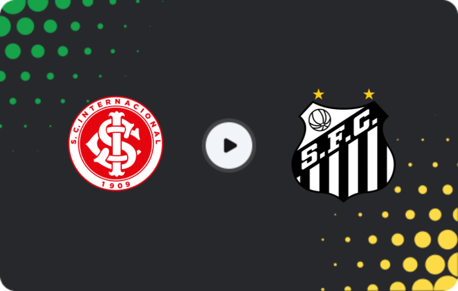 Where to watch Internacional — Santos, Serie A, 23.11.2025