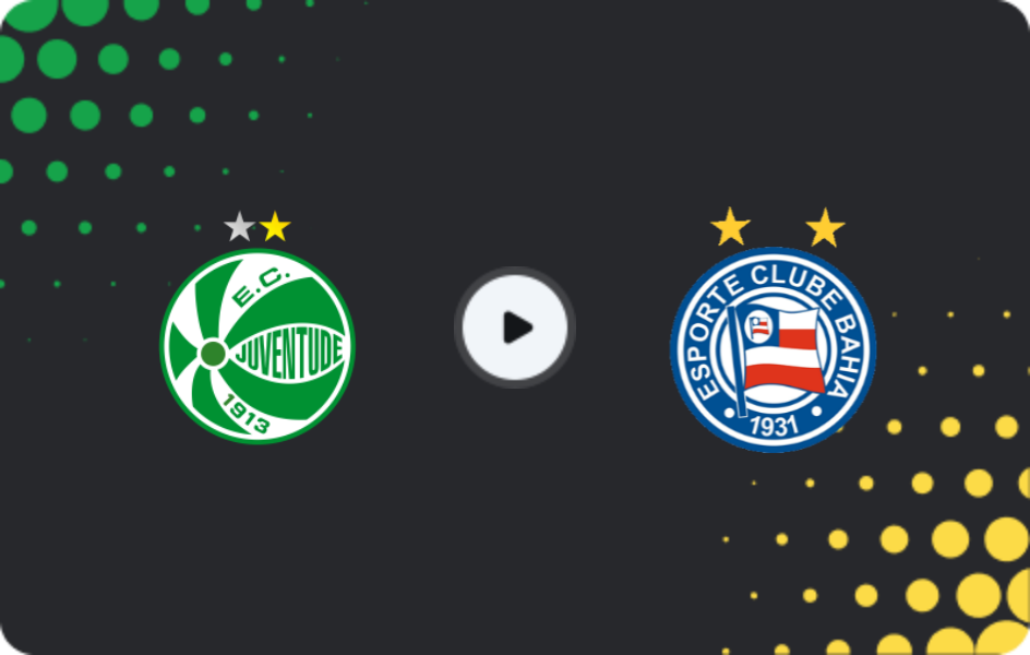 Where to watch Juventude — Bahia, Serie A, 30.11.2025