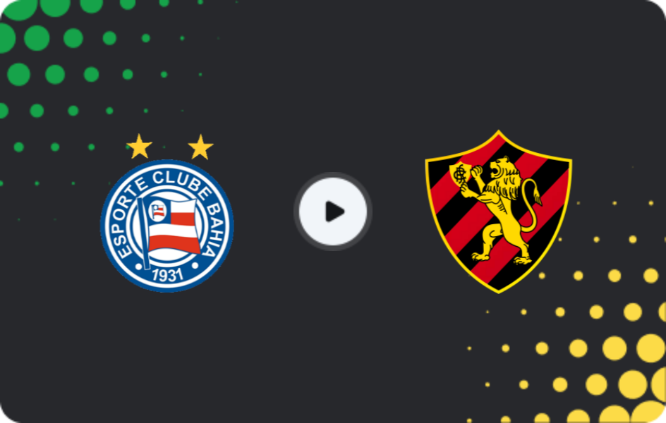 Where to watch Bahia — Sport Recife, Serie A, 04.12.2025