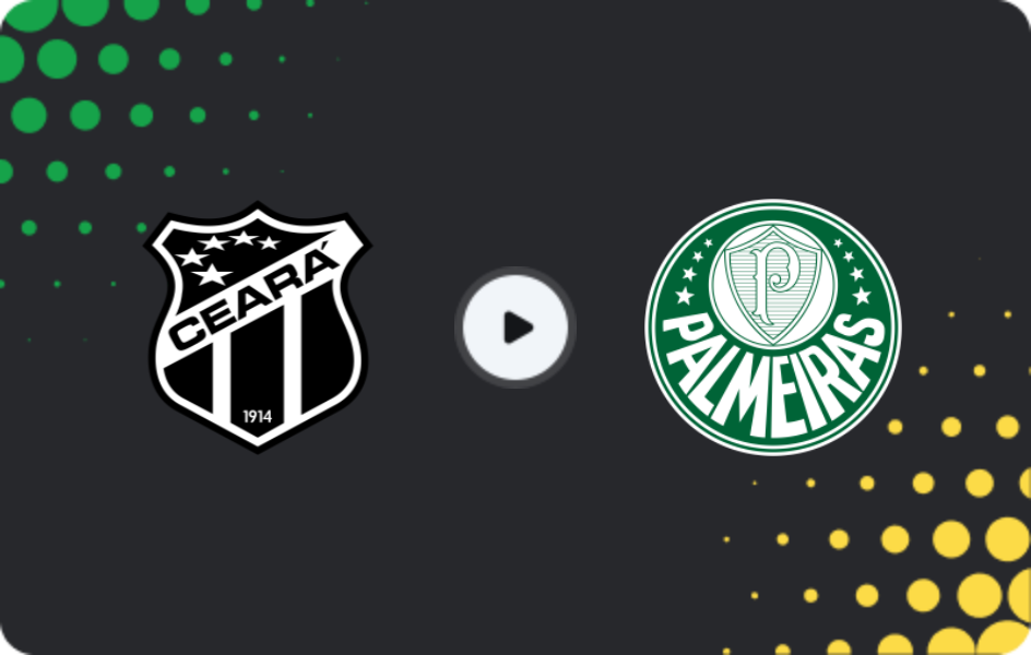 Where to watch Ceara — Palmeiras, Serie A, 07.12.2025
