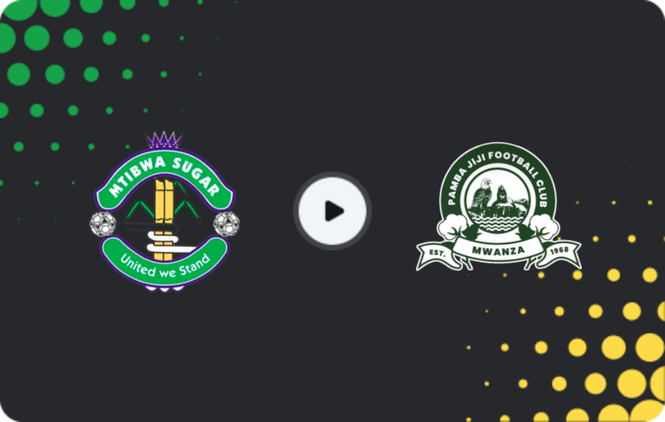 Where to watch Mtibwa Sugar — Pamba Jiji, Ligi kuu Bara, 25.01.2026
