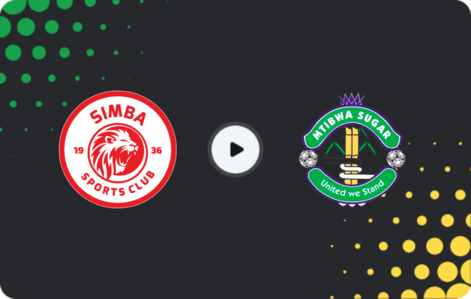 Where to watch Simba — Mtibwa Sugar, Ligi kuu Bara, 30.01.2026