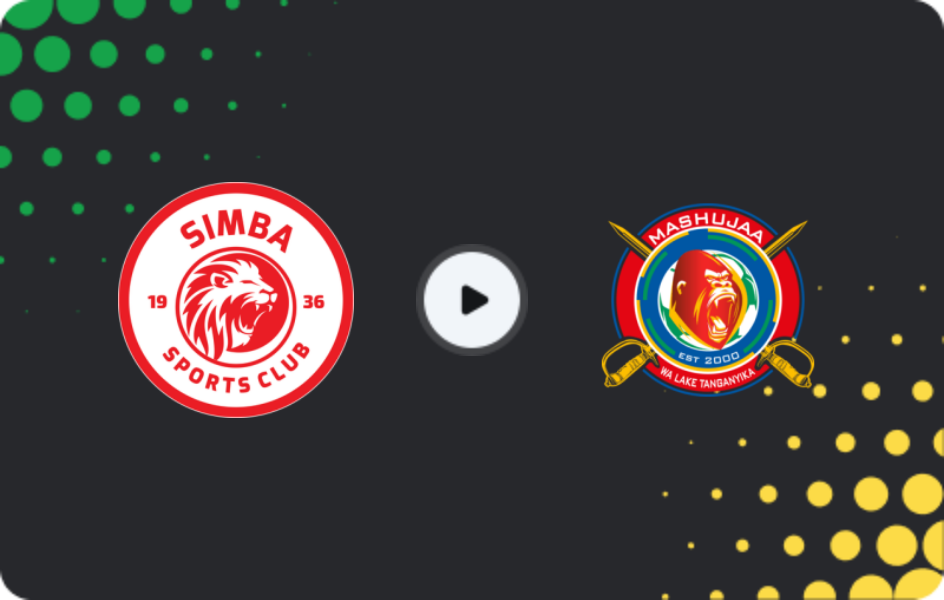 Where to watch Simba — Mashujaa, Ligi kuu Bara, 25.02.2026